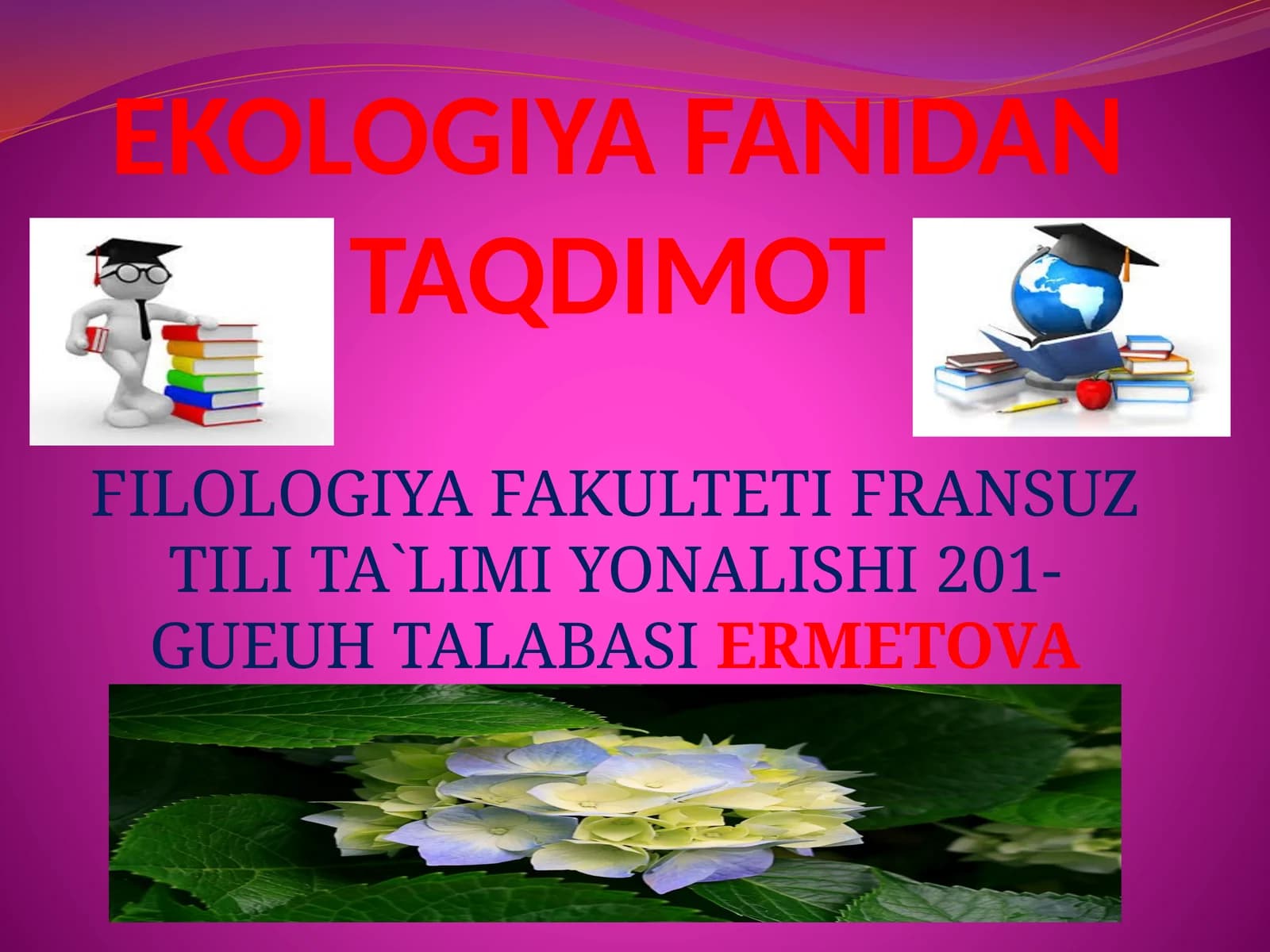 EKOLOGIYA FANINING QISQACHA TARIXI