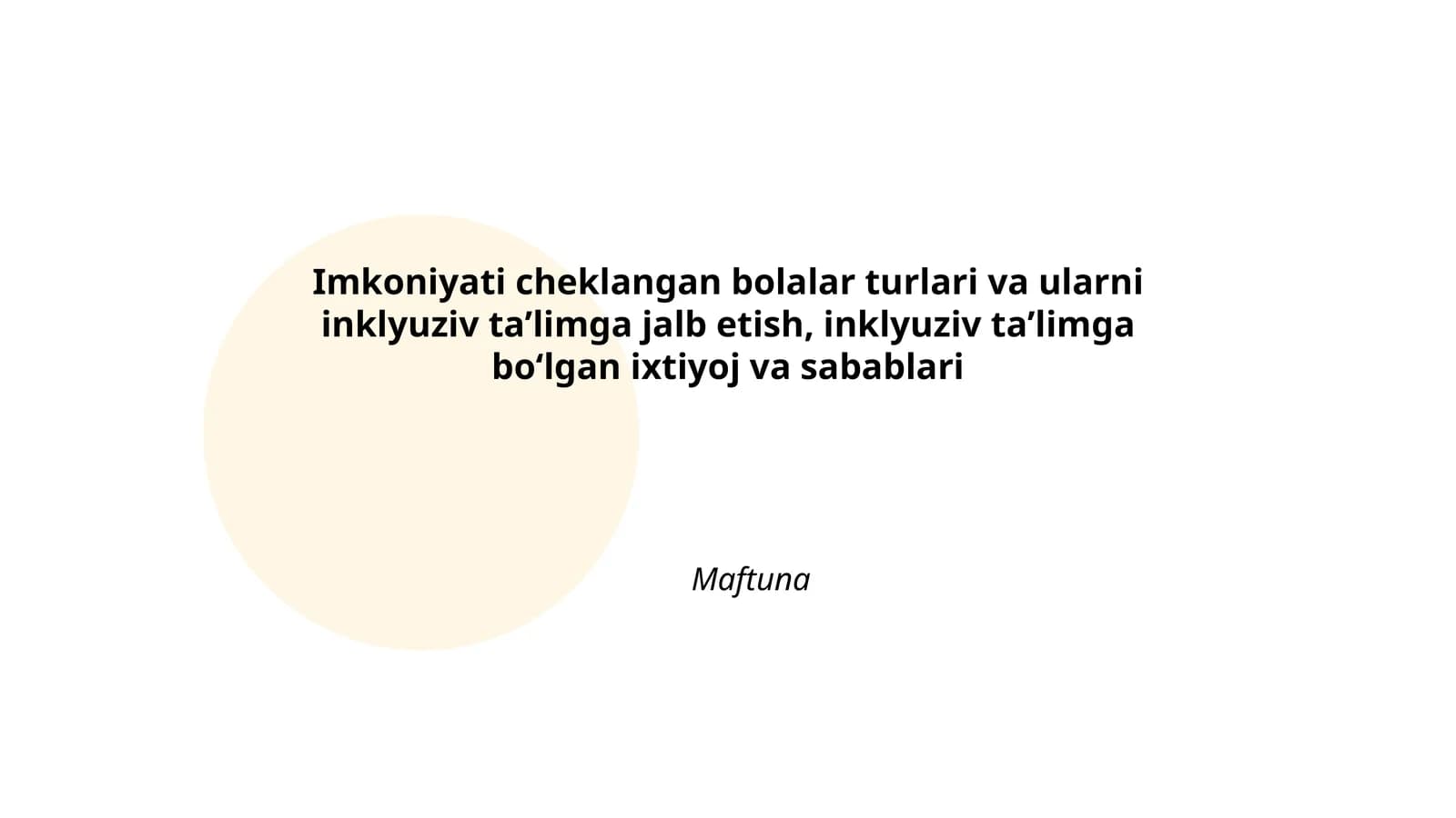 Imkoniyati cheklangan bolalar turlari