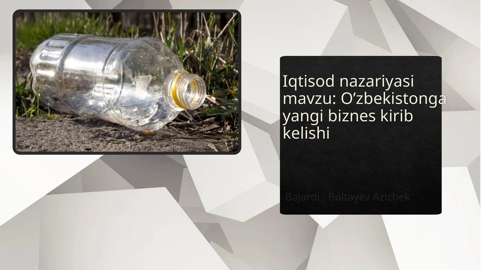 O’zbekistonga yangi biznes kirib kelishi