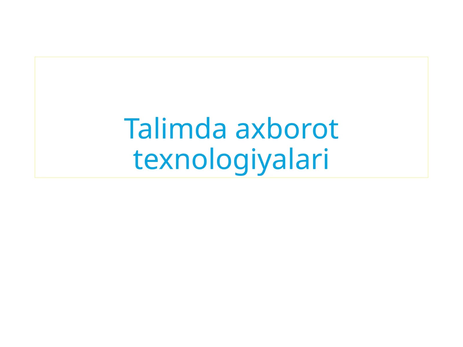 Hisoblashtexnikasida axborotni qayta ishlashning tarif metikasi