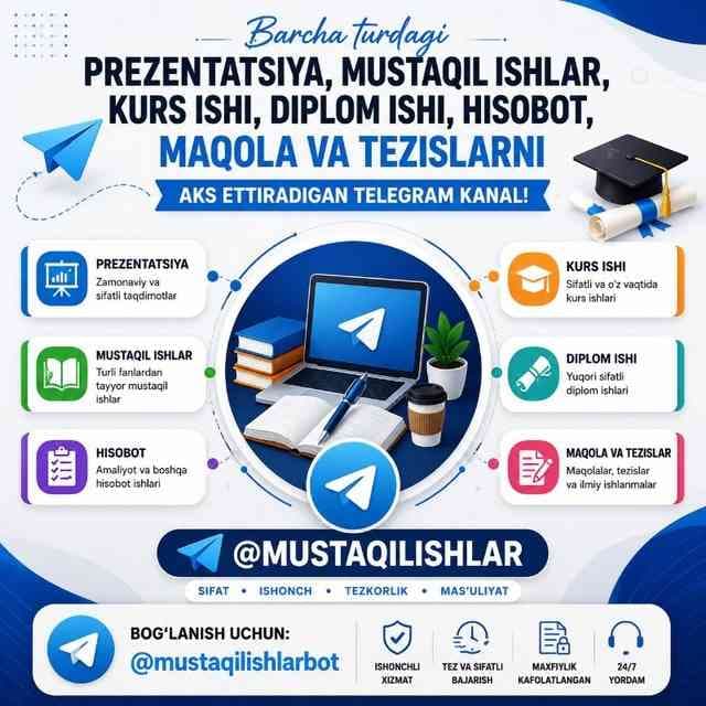 Shamsiddin MUSTAQILISHLAR