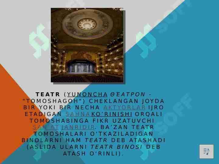 Teatr tarixi