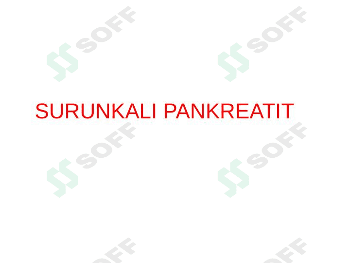 Surunkali pankreatit