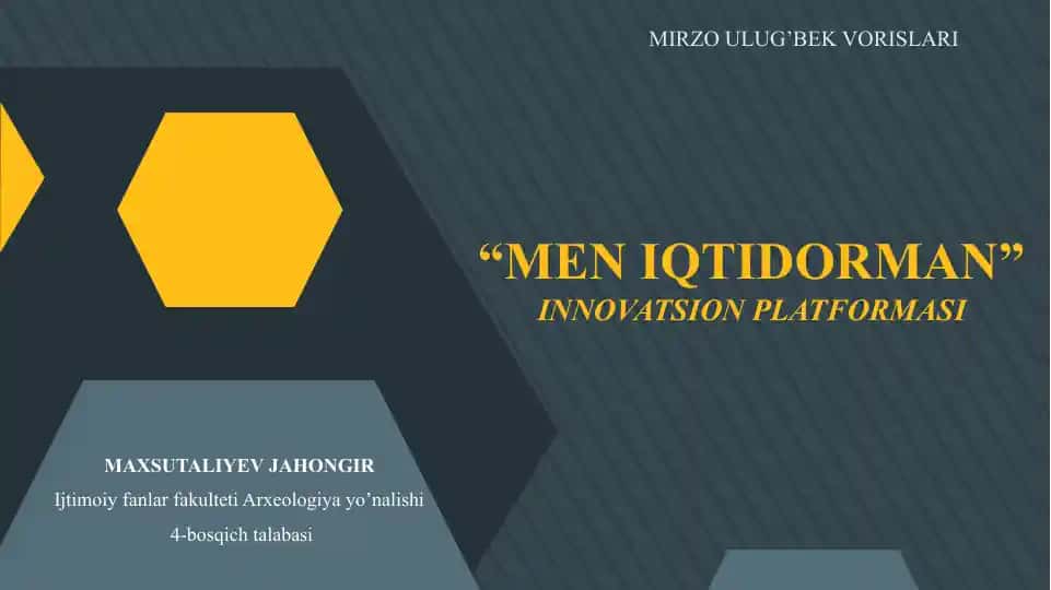 MEN IQTIDORMAN