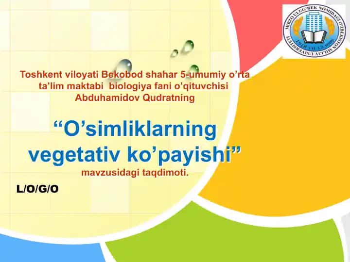 O’simliklarning vegetativ ko’payishi