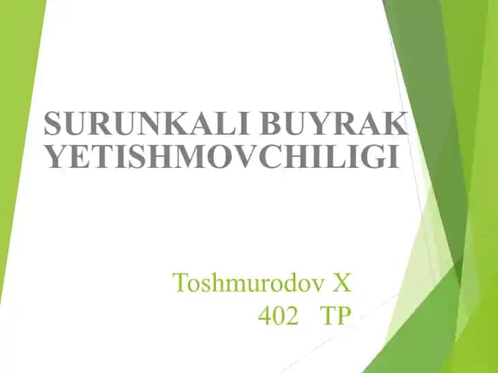 Surunkali buyrak yetishmovchiligi