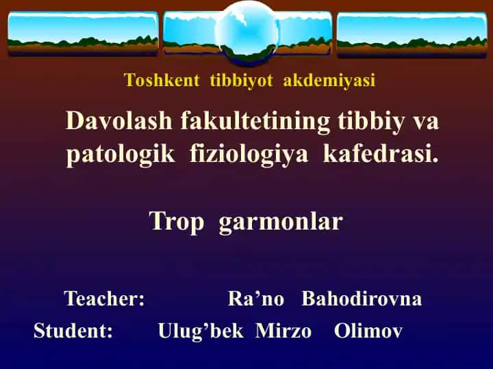 Trop garmonlari haqida