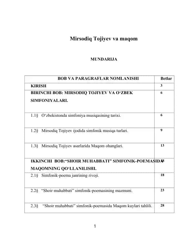 O’zbek musiqasi tarixi (Mirsodiq Tojiyev va maqom)