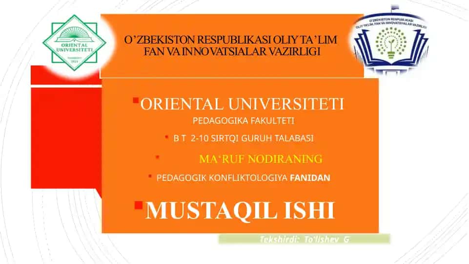 Pedagogik konfliktologiyaning paydo bo`lishi va rivojlanishi.
