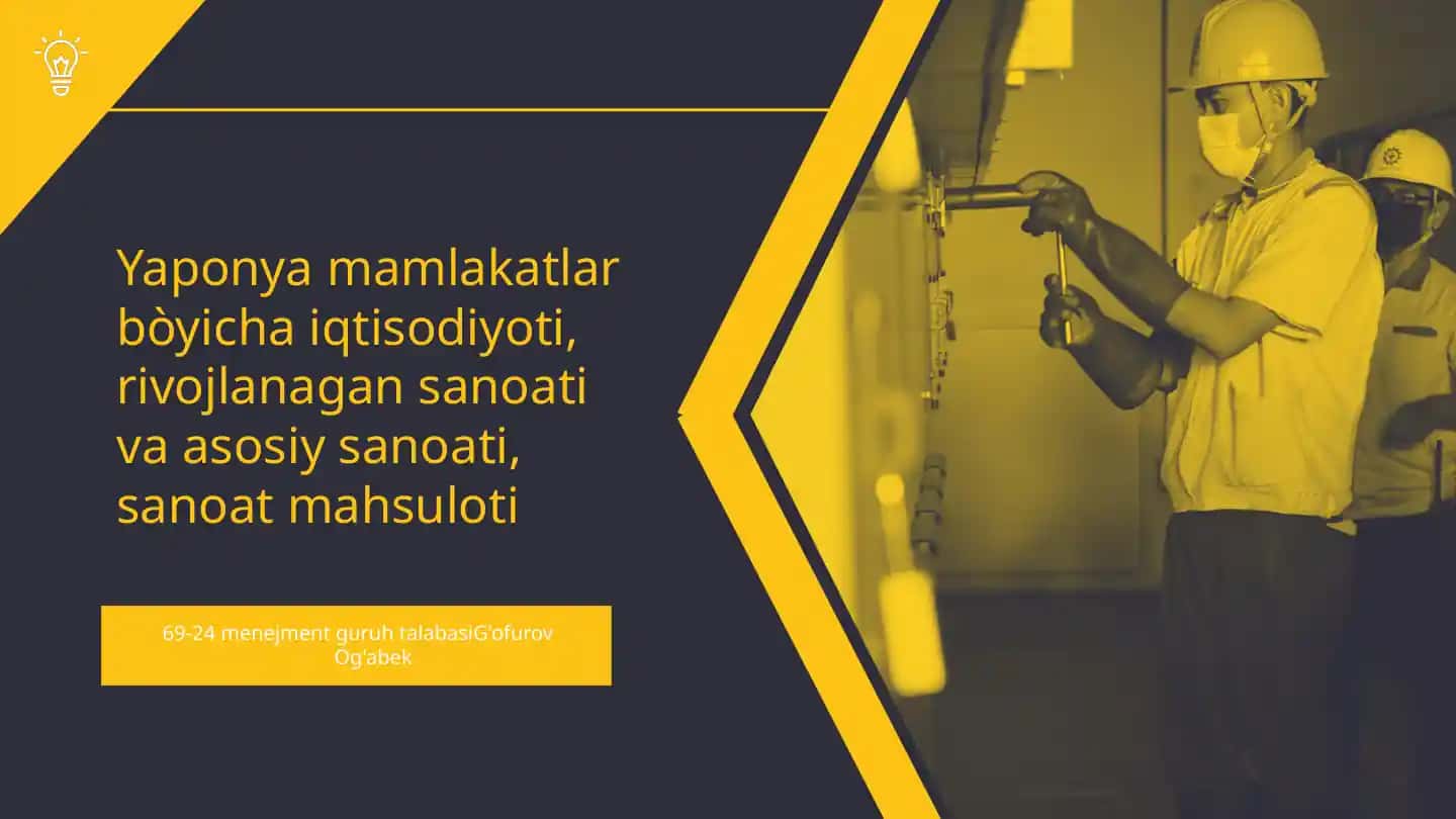 Yaponiyaning iqtisodiy o'sishi va rivojlanishi