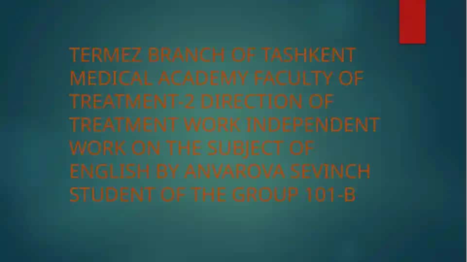 The alimentary tract of a human being