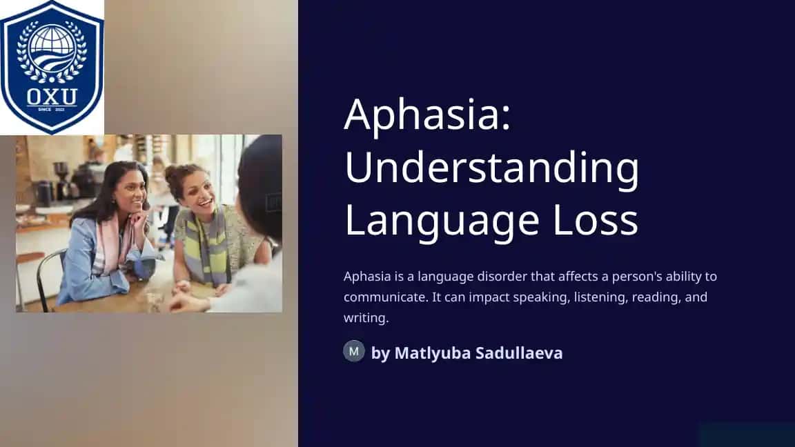 Aphasia: Understanding Language Loss