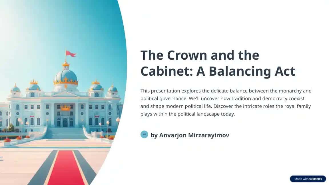 The Crown and the Cabinet: A Balancing Act
