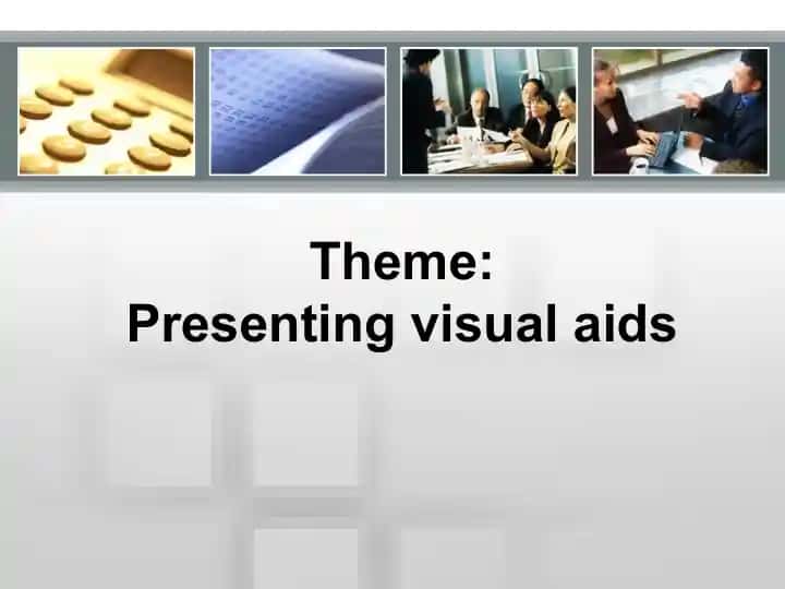 Visual aids in presentations