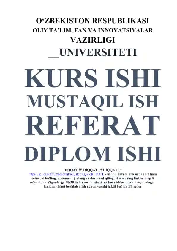Iqtisodiy o’sish haqida kurs ishi