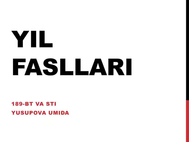 Yilfasllari