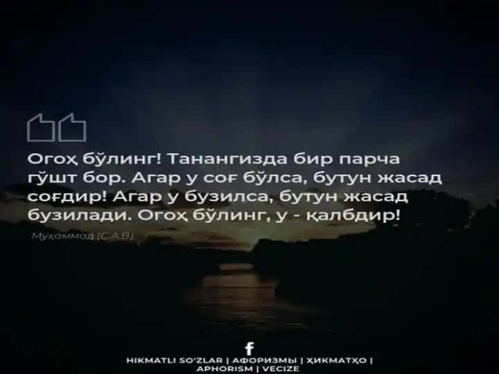 HIKMATLI SO'ZLAR