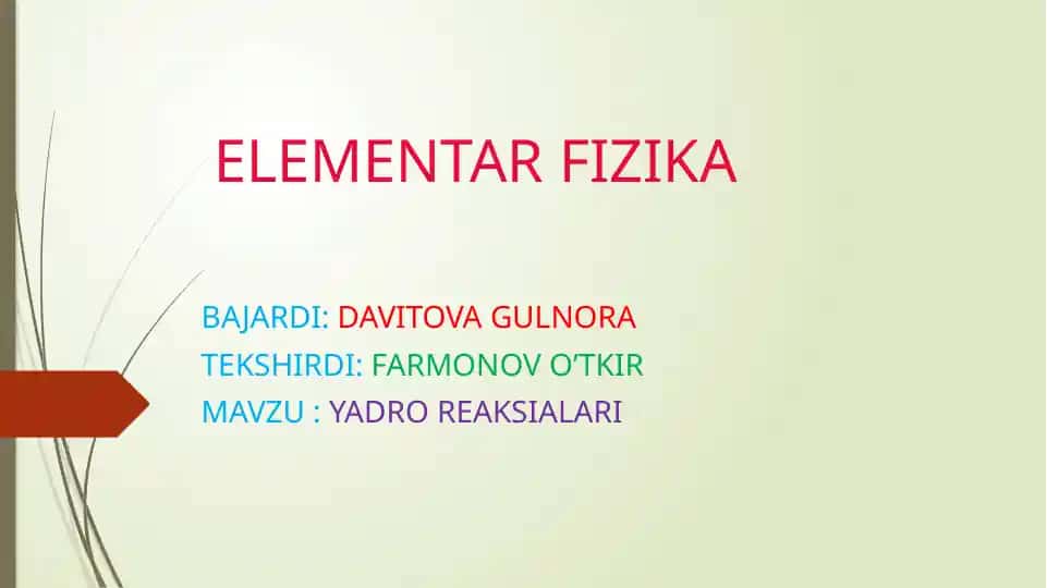 ELEMENTAR FIZIKA