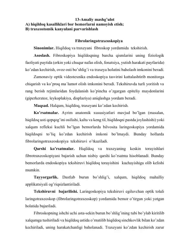 Fibrolaringotraxeoskopiya