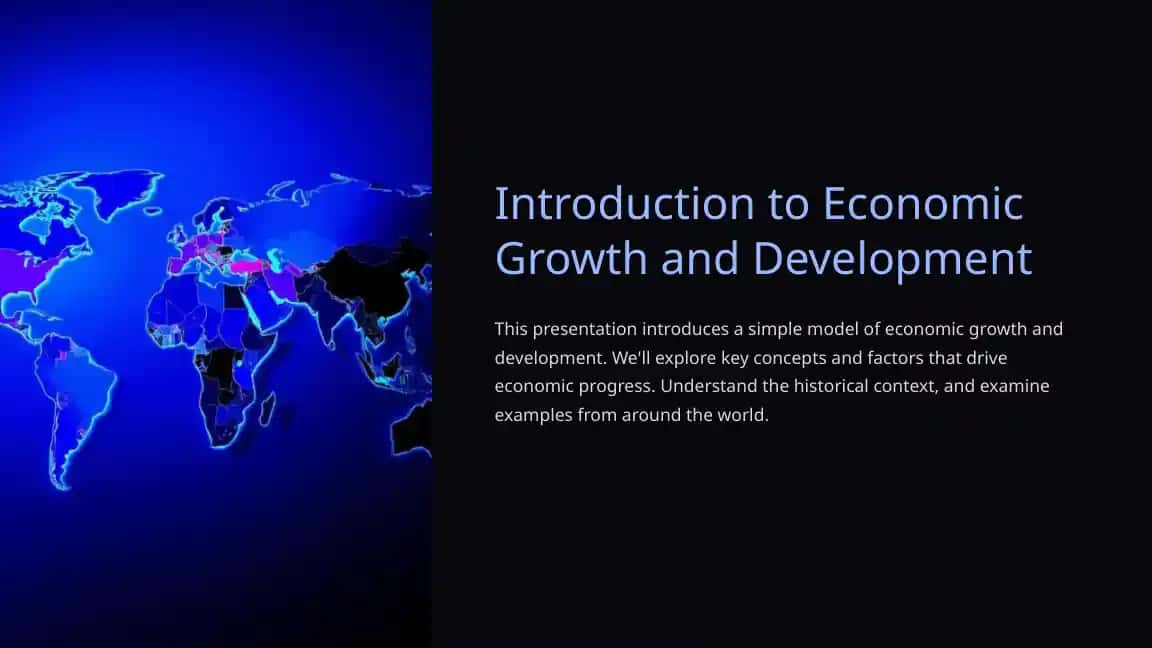Introduction to Economic Growth and Development