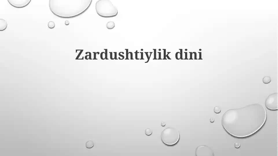 Zardushtiylik