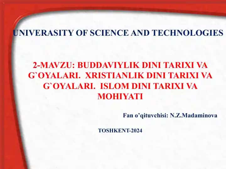 UNIVERASITY OF SCIENCE AND TECHNOLOGIES