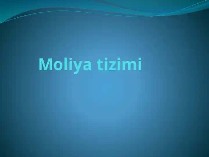 Moliya tizimi