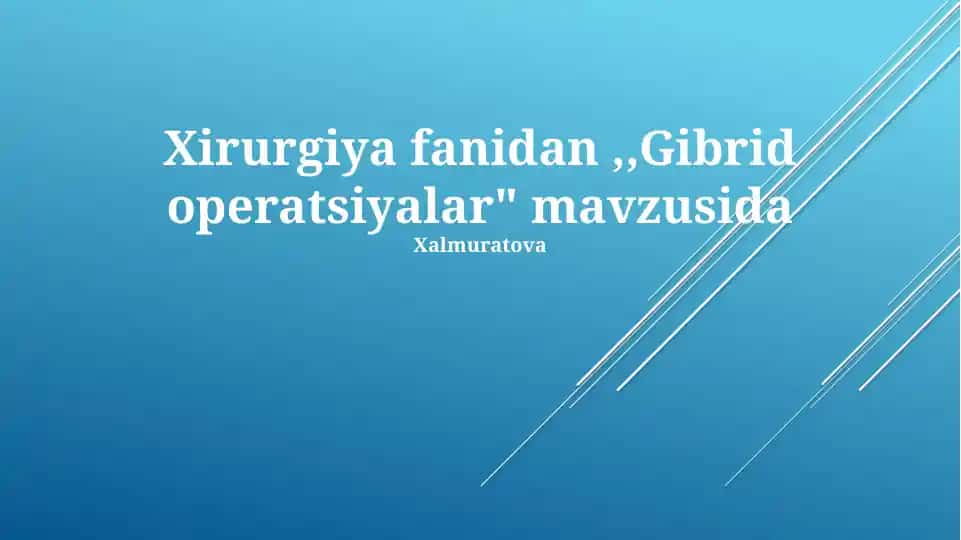 Gibrid operatsiyalar