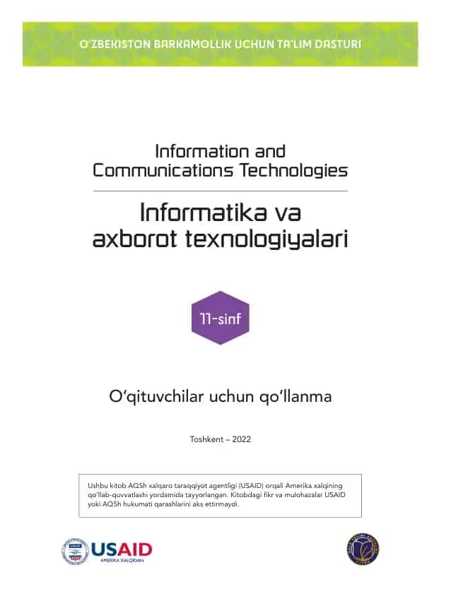 Informatika va axborot texnologiyalari uchun qo‘llanma