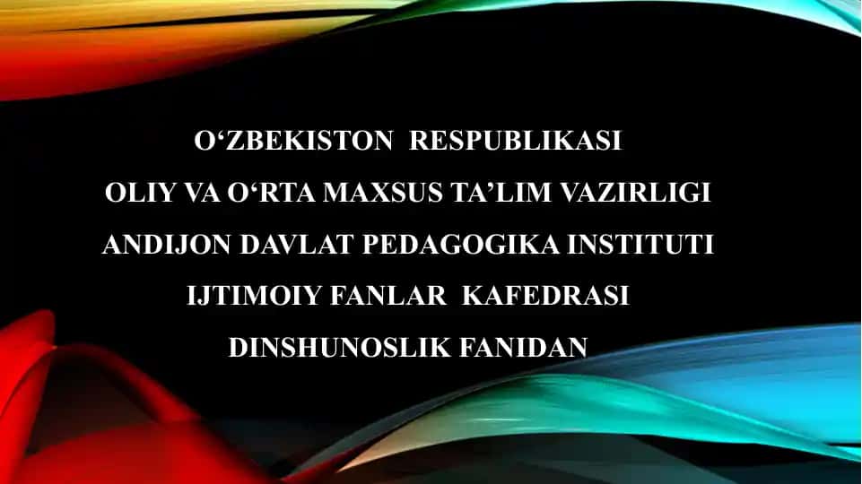 Dinshunoslikfanining Maqsadlari va Vazifalari