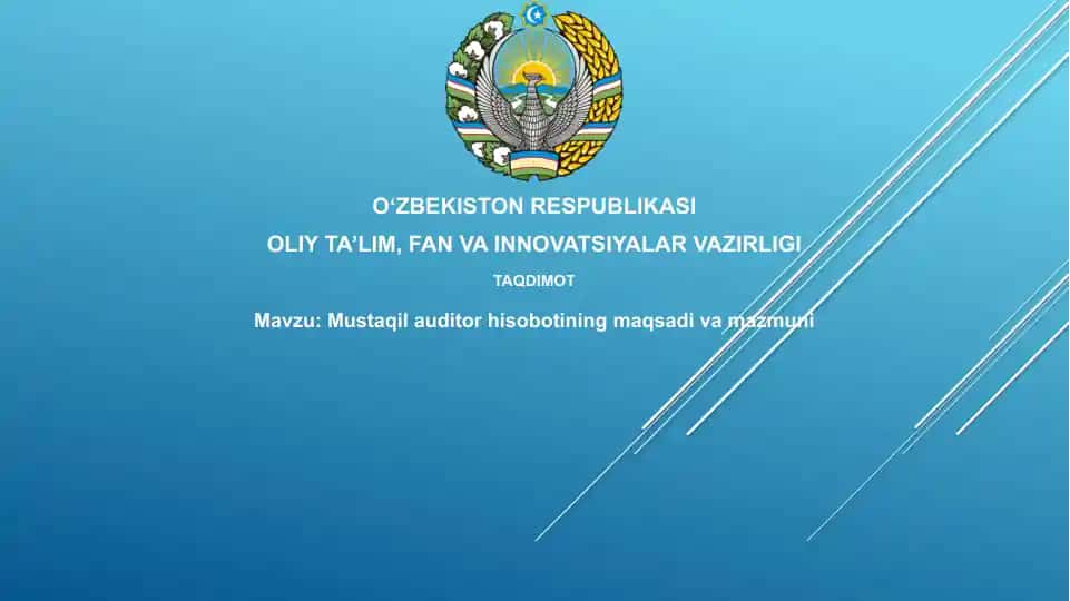 Mustaqil auditorlik hisoboti