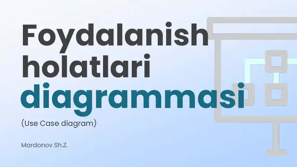 Use Case diagrammasi