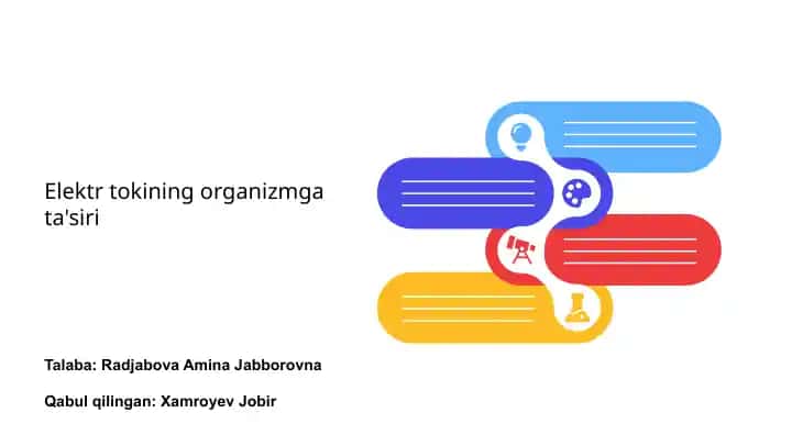 Elektr tokining organizmga ta'siri