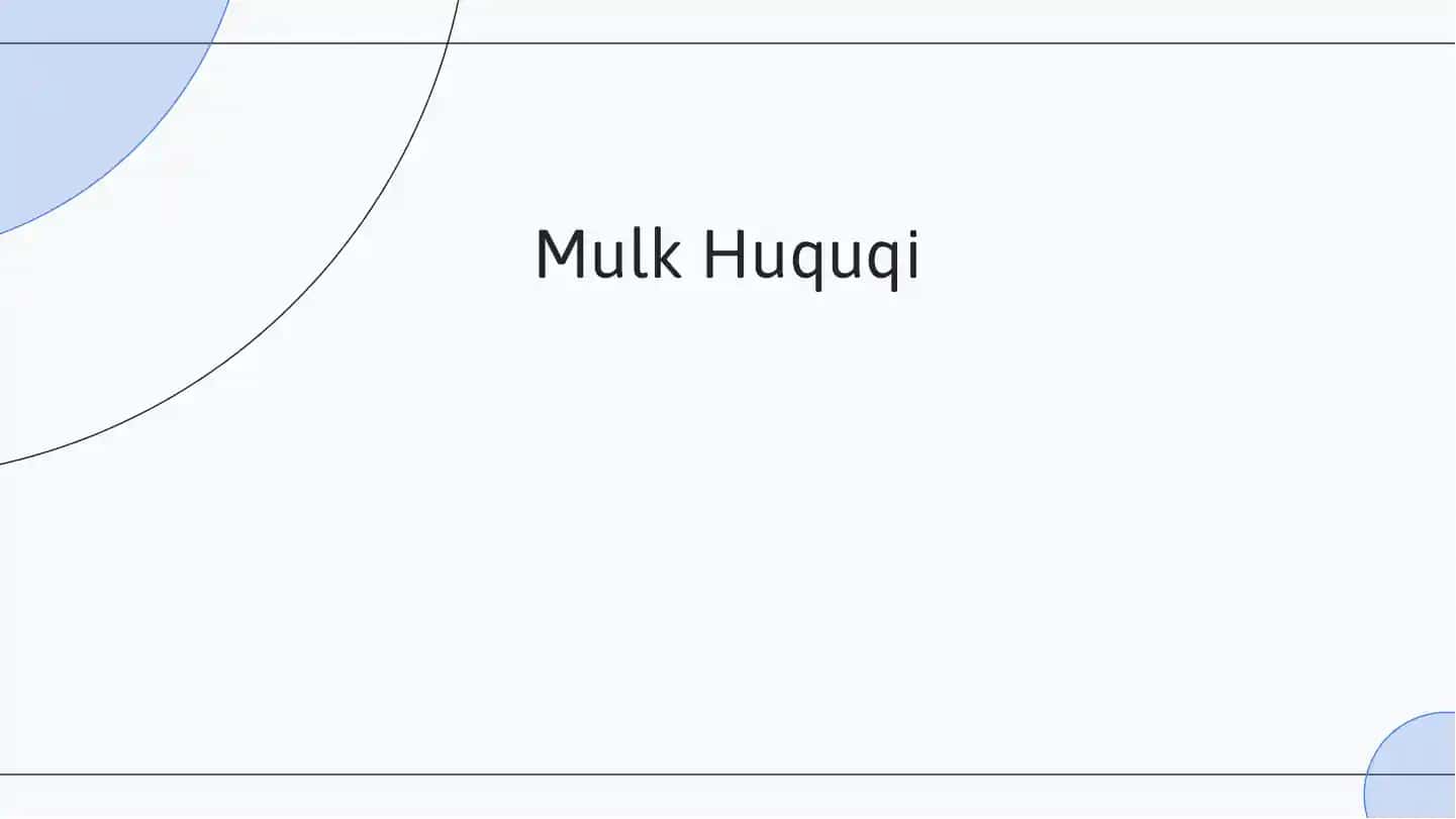 Mulk Huquqi