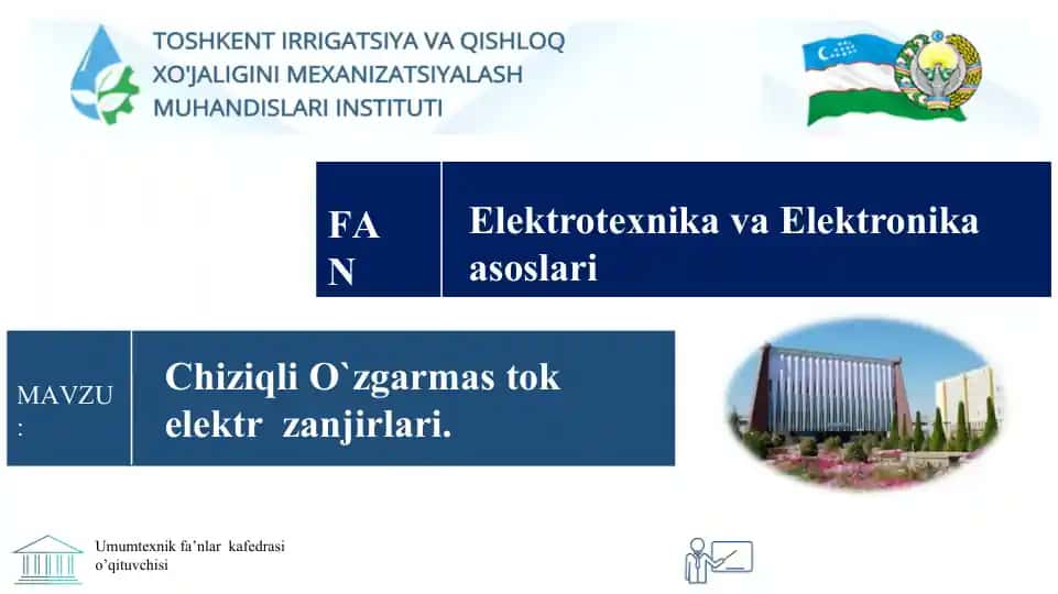 Elektrotexnika va Elektronika Asoslari