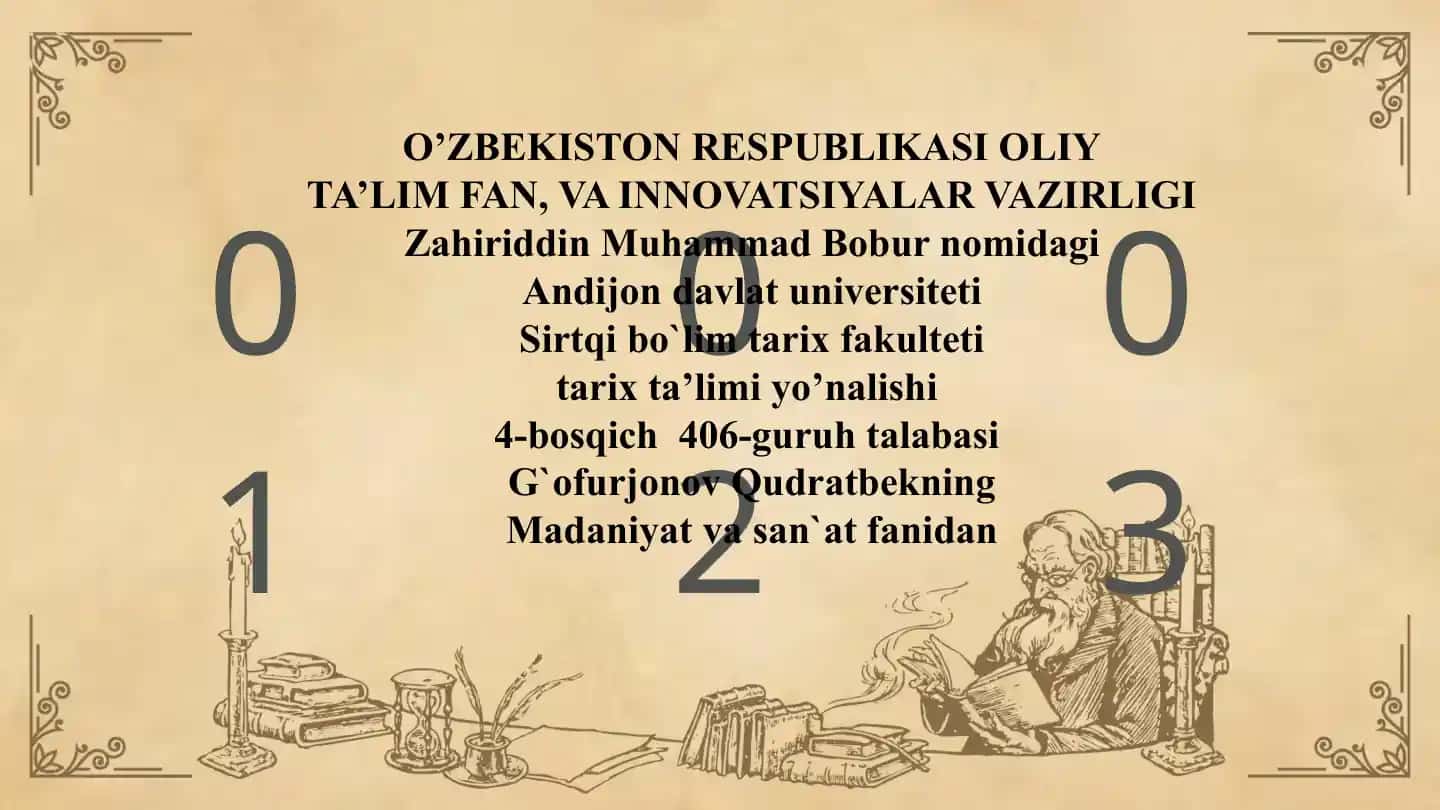 Uyg'onish IX-XIII asrlarda O'zbekiston madaniyati va san'ati