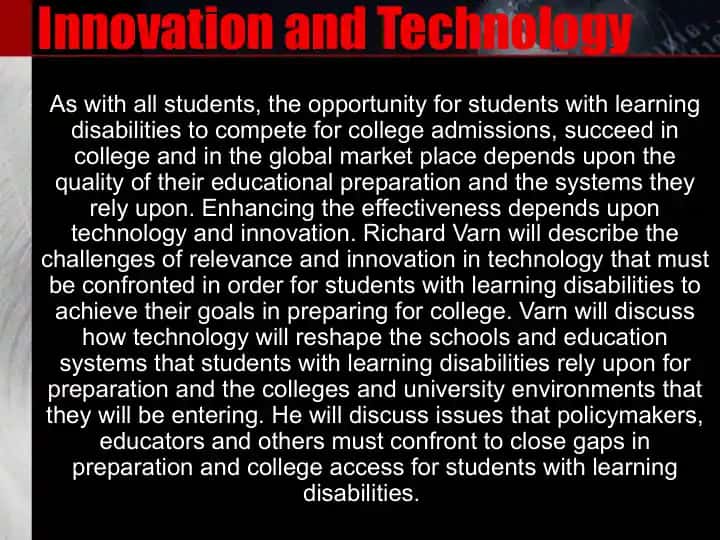 Innovation and Technology