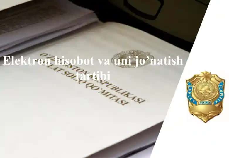 Elektron hisobot va uni jo’natish tartibi