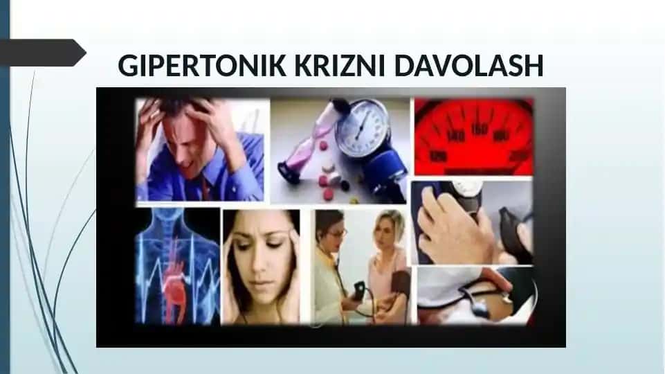 GIPERTONIK KRIZNI DAVOLASH