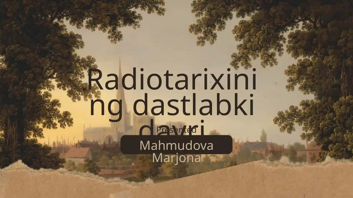 Radiotarixining dastlabki davri