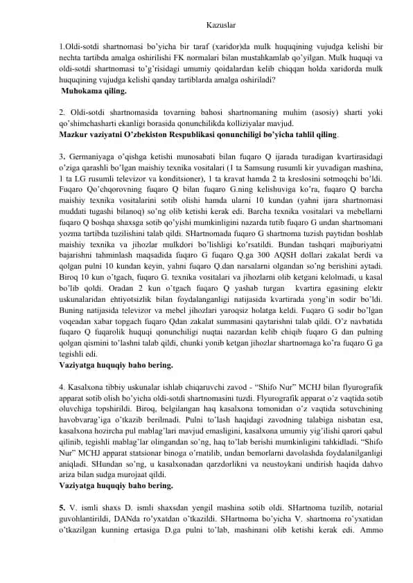 Kazuslar
