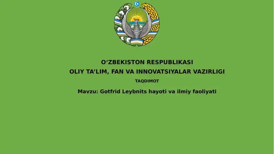 Gotfrid Leybnitshayoti va ilmiy faoliyati