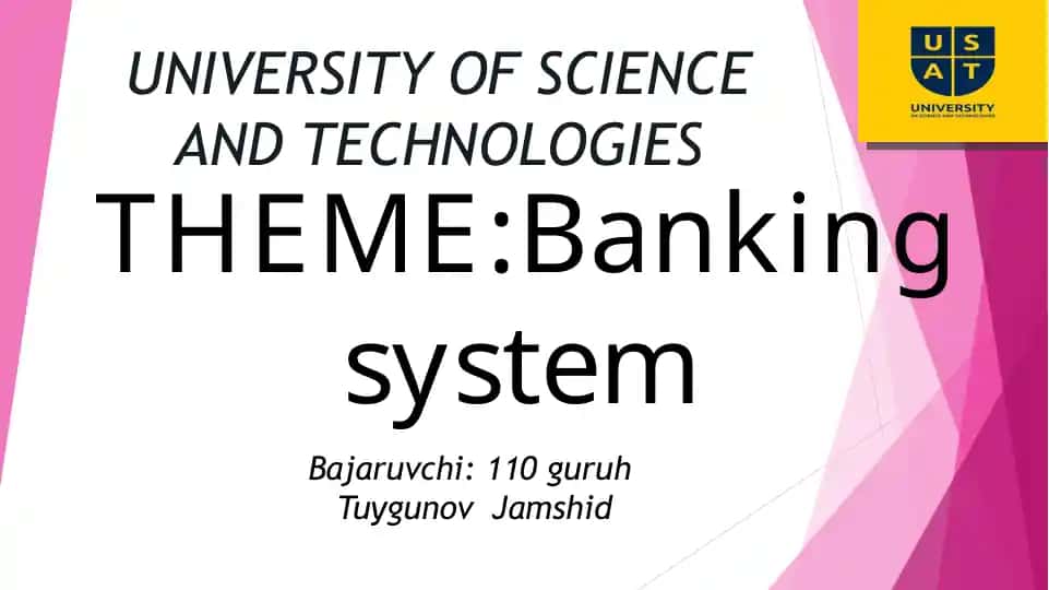 Banking sistem - Bank tizimi