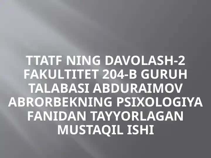 Salomatlikni ta’minlovchi zarur psixologik-pedagogik omillar