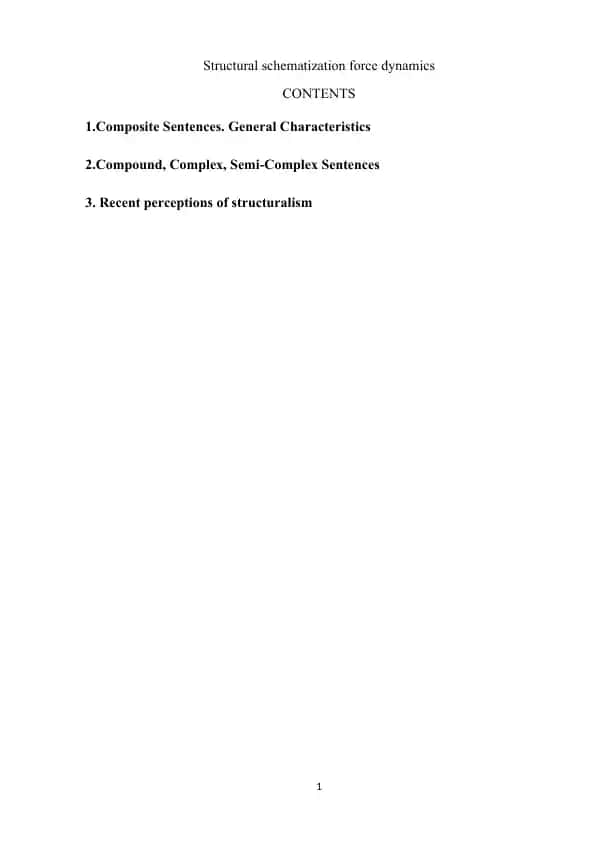 Structural Schematization Force Dynamics