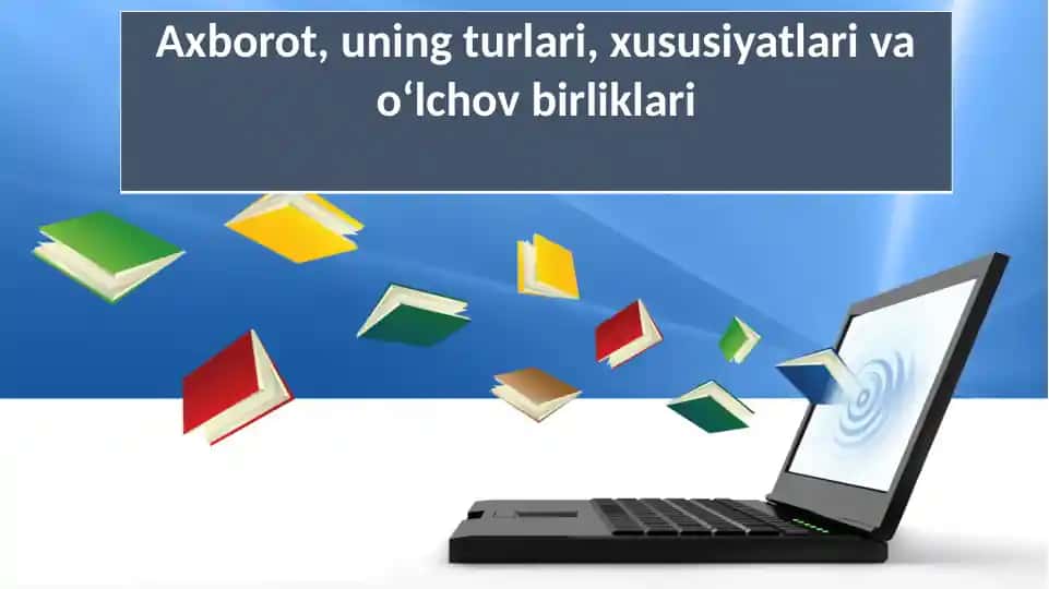 Axborot va ma’lumottushunchalari
