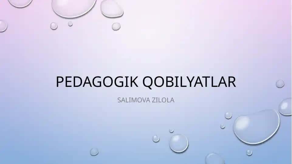 Pedagogik qobilyatlar