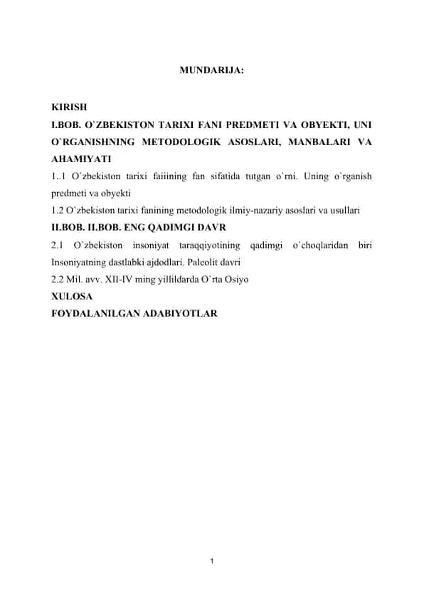 O`zbekiston tarixi
