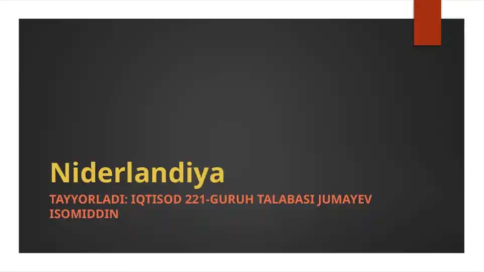 Niderlandiya