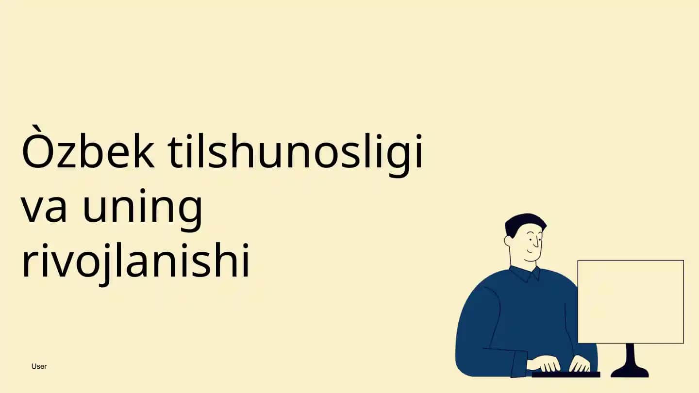 Òzbek tilshunosligi va uning rivojlanishi